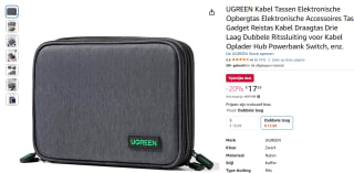 UGREEN kabel opbergtas voor €17,59 bij Amazon
