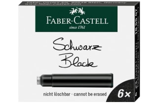 Faber-Castell cartuchos de tinta color Negro por solo 1€