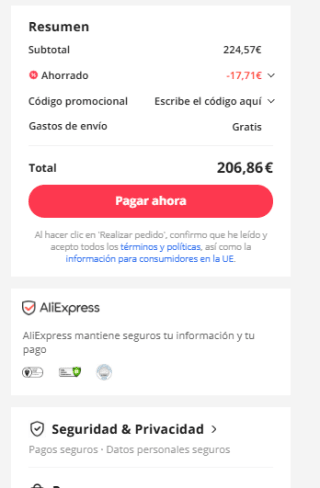 Nuevos cupones para tus compras en Aliespress hasta 40€