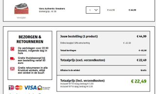 Vans Authentic Sneakers voor €22,50 bij Kruidvat