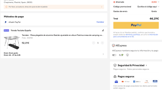 Mesa Tectake plegable de aluminio Bastián ajustable en altura por solo 44,19€