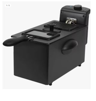 CleanFry 3000 Black.Freidora Eléctrica de 2180 W, 3 Litros, Acero inoxidable, Filtro OilClean que mantiene el aceite limpio, Tapa con ventana de visión, Filtro antiolores por 18.35€