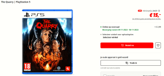 The Quarry - PS5 voor €15 bij de MediaMarkt