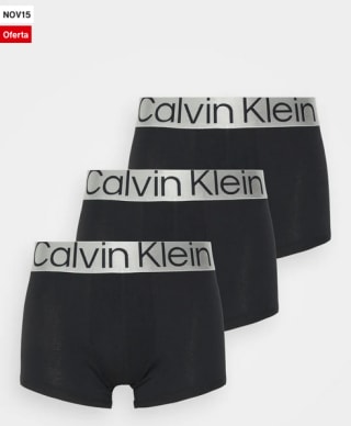 Pack 3 Boxer Calvin Klein negros Hombre por solo