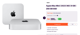 Apple Mac Mini (2023) - M2 chip - 8GB - 256GB SSD voor €399 bij Ibood