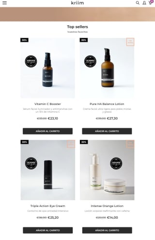 Hasta un -30% de Descuento desde Kriim.