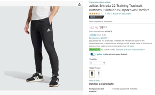 Adidas Entrada 22 Training Tracksuit Bottoms por 15,03€