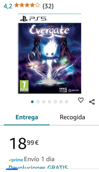 Evergate PlayStation 5 por 18,99€.