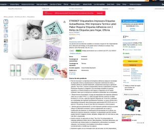 Mini Impresora ETROBOT Etiquetas Autoadhesivas a solo 18,99€