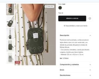 Funda Móvil portátil Mickey por 7,99€.