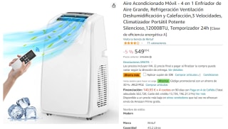 Aire Acondicionado portatil 4 en 1 por 354.99€