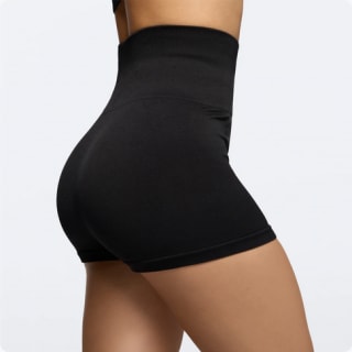 Pantalones supercortos de cintura alta Alpine Black por solo 13,99€