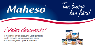 Nuevos vales de Maheso ahorra en tu compra