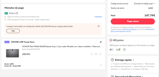 Tablet HONOR Pad 9 de 8GB+256GB por 143,90€