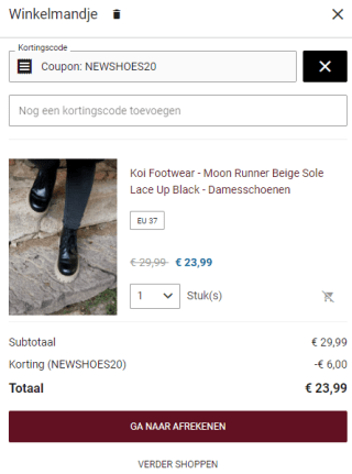 20% Korting op schoenen bij Impericon