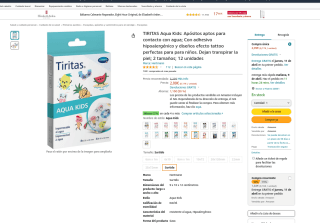 TIRITAS Aqua Kids Apósitos aptos para contacto con agua con adhesivo hipoalergénico por 2,09€