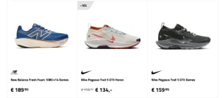 20% korting op hardloopschoenen bij Runningdirect