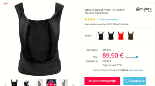 Cybex YEMA TIE Leather Stardust draagzak voor €89,90 bij Pinkorblue