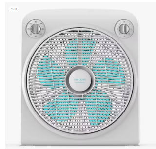 EnergySilence 6000 PowerBox Black. Ventilador de Suelo con Temporizador, 50 W, 5 aspas de 30 cm de diámetro, 3 Velocidades, Motor de Cobre, Rejilla Rotatoria por 23.82€ (Cuenta Nueva 14.24€)