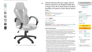 Silla X Rocker Maverick Ergonómica por solo 89,99€