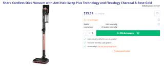 SHARK IZ400EU Steelstofzuiger Goud voor €213,51bij Azerty