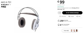 AKG K-701 Over ear koptelefoon voor €99 via Thomann