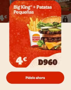 Burger Big King + patatas por 4€