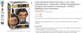Funko Pop! Disney Hocus Pocus 2 "Izzy" voor €5 bij Amazon