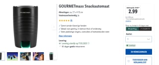 GOURMETmaxx snackautomaat voor €2,99 bij Lidl