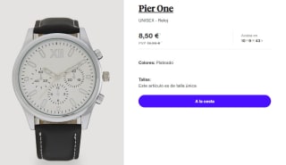 Reloj Unisex Pier One por 8.5€