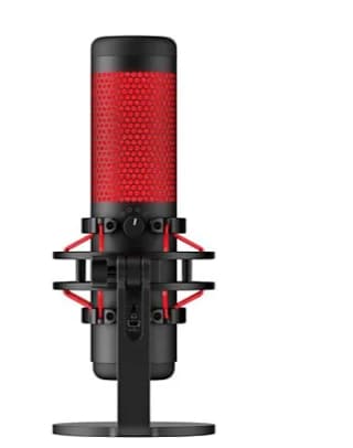 Micrófono -marca HyperX QuadCast, USB, Para PC/PS5/PS4/Mac, Sensibilidad -36 dB, Rojo y Negro por 79,99€