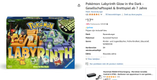 Ravensburger Pokémon Labyrinth Glow in the Dark Bordspel voor €17,99 bij Amazon