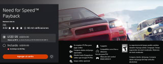 Need for Speed Payback y más juegos de carreras con descuento en PlayStation Store