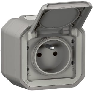 Prise étanche IP55 avec Terre Plexo - Prise 2P+T 16A Complète à 7,90€