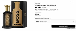 Hugo boss Élixir 100ml parfum intense à 147€