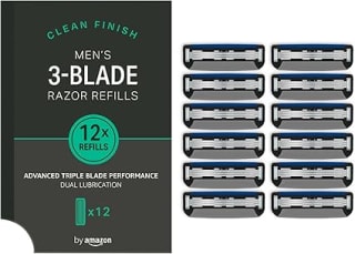 by Amazon 12 Recambios de cuchillas de triple hoja por 8,09€