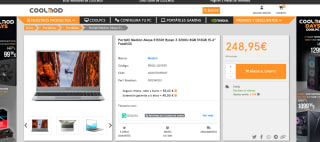 Portátil Medion Akoya E15301 Ryzen 3 3200U 8GB 512GB 15.6" FreeDOS por 248,95€