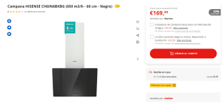 Electrodomésticos Hisense con 15% descuento EXTRA