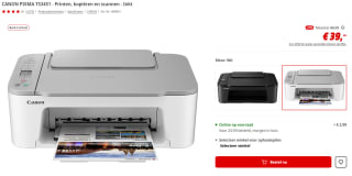 Canon Pixma TS3451 Inkjet all-in-one Printer voor €39 bij de MediaMarkt