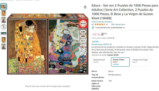 Recopilación Set 2 Puzzles de 1000 Piezas marca Educa  Serie Art Collection por 8,92€