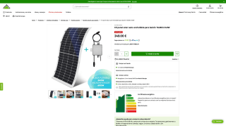 Kit solar para balcón TAURUS 340W por 349€