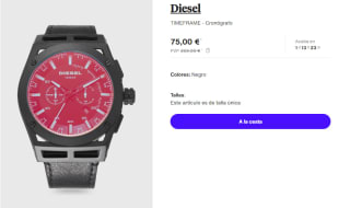 Reloj Cronografo para Hombre Diesel TIMEFRAME por 75€
