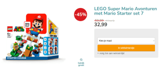 LEGO Super Mario Avonturen met Mario Starterset voor €32,99 bij Kleertjes.com