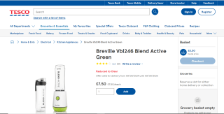 Breville VBL246 Blend Active Green: Only £7.50