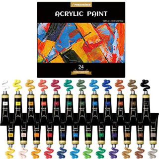 24 tubos de pintura acrílica por 8,36€