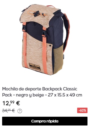BABOLAT - Mochilas por 12,99€