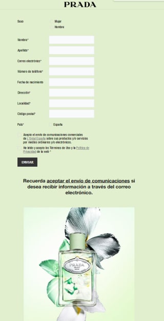 Muestra perfume Infusions de Prada gratis a domicilio