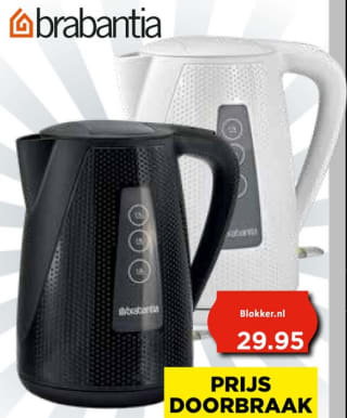 Brabantia waterkoker BBEK1013 voor €12,99 bij Vomar