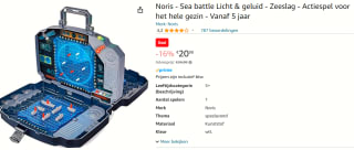 Noris Zeeslag met geluid en licht - Actiespel voor €20,98 bij Amazon