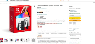 Consola Nintendo Switch OLED por 289.19€